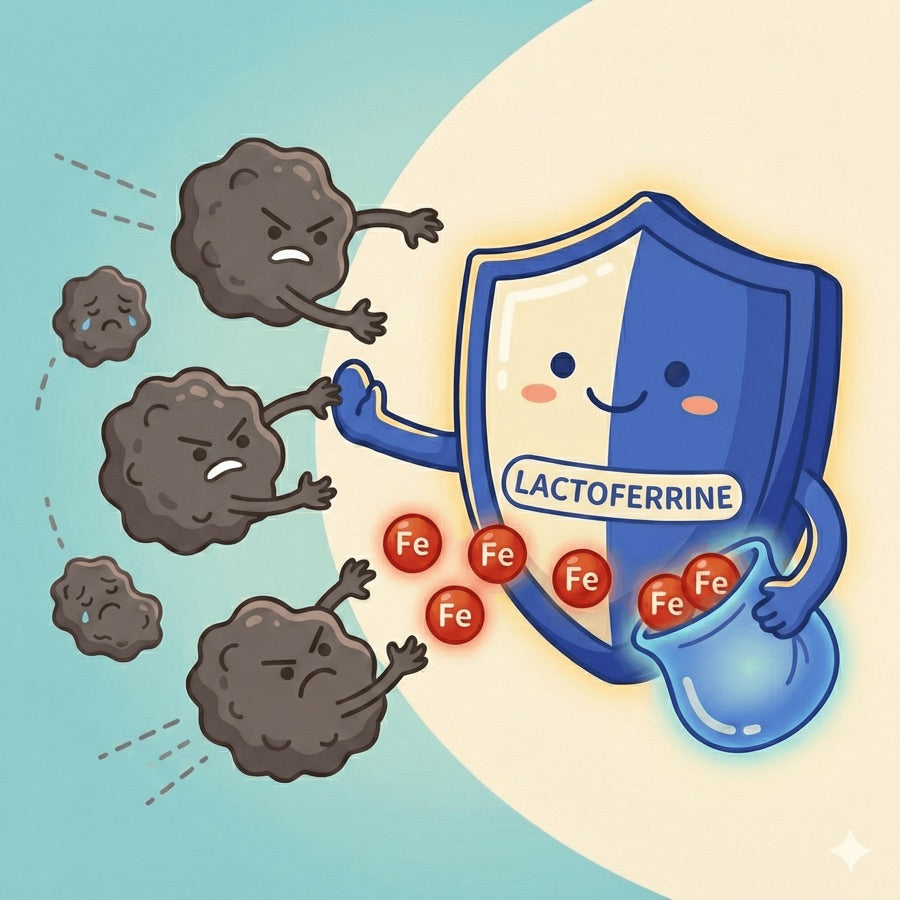 3. La lactoferrine affame les mauvaises bactéries (au lieu de les combattre)