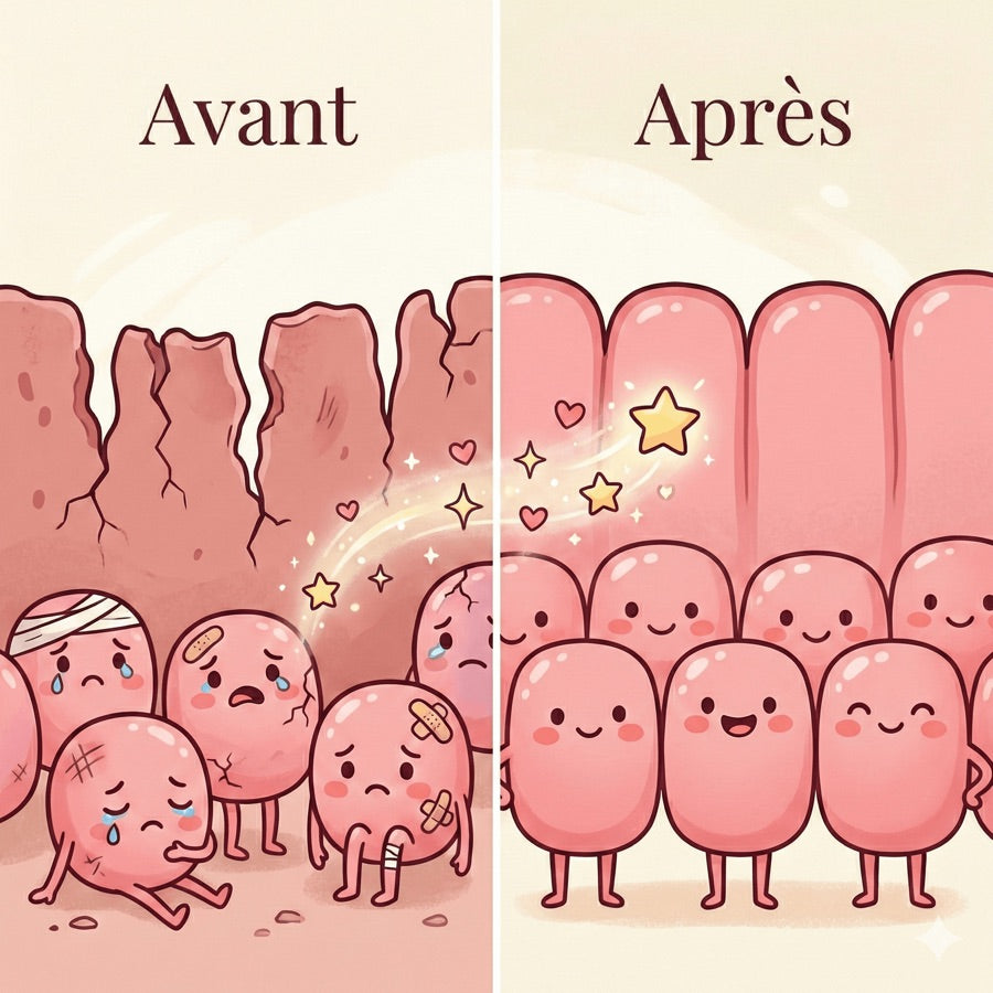 4. Les facteurs de croissance régénèrent votre muqueuse cellule par cellule